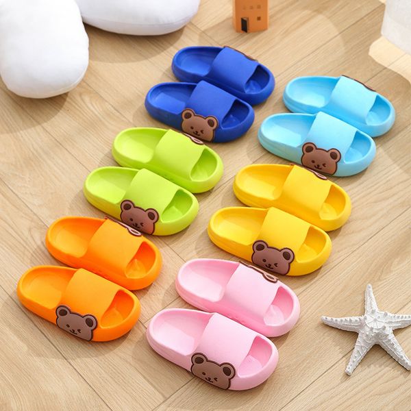 

slipper children slippers kids summer beach shoes boys girls baby soft sole anti-slip ourdoor slippers 230419, Black;grey