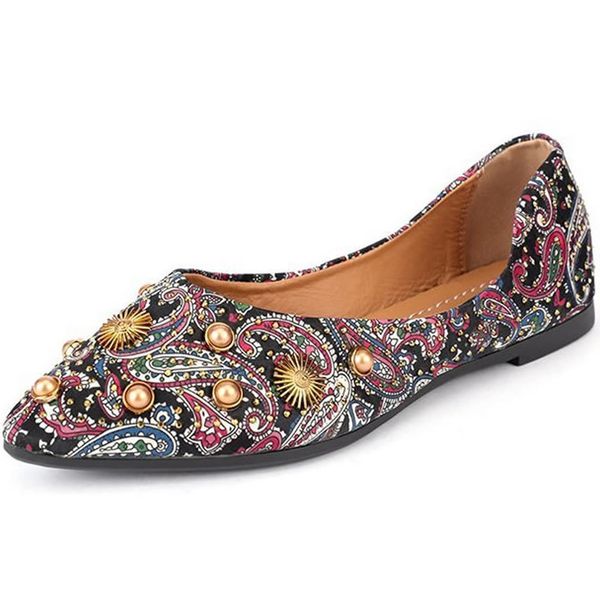 

sandals designer crystal woman flat shoes elegant comfortable lady fashion soft bees flower size 354 230419, Black