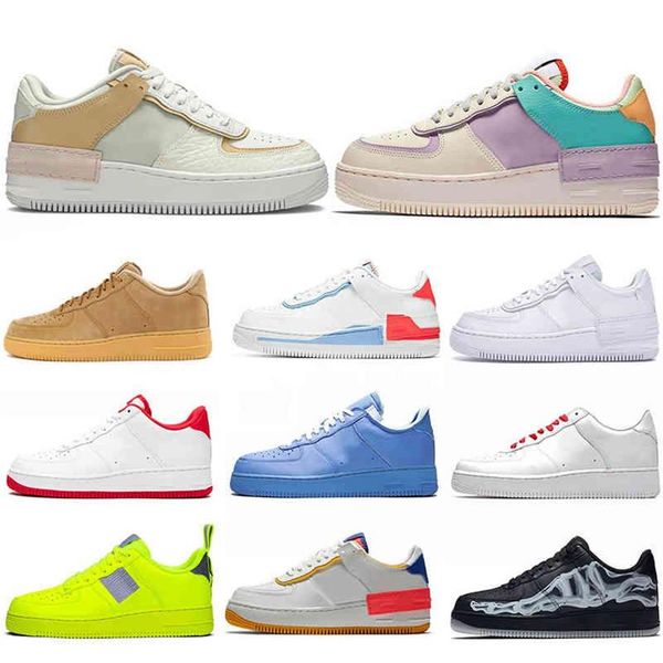 

classic utility shadow react air mens womens running shoes triple black white skeleton volt men women forces one platform trainers231c