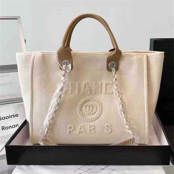 

50% off women's classics luxury handbags beach pearl canvas embroidered chain packs bag small large pack dd9p