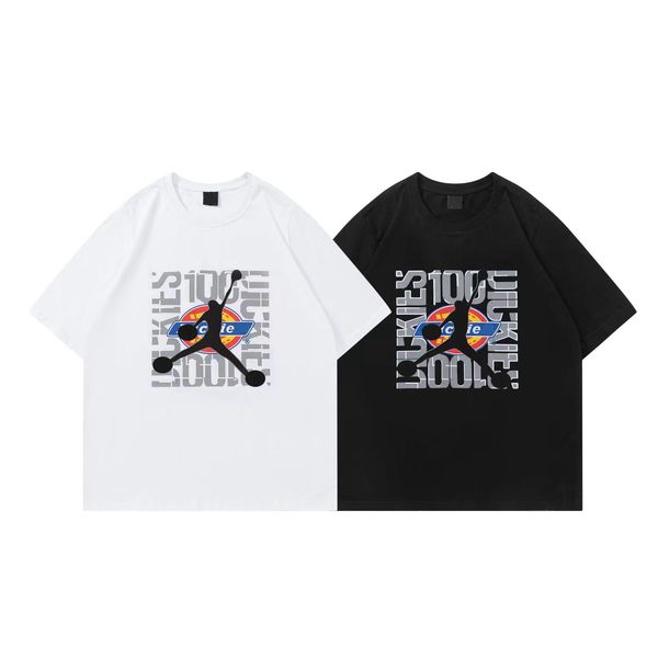 

summer men's t-shirts loose oversize tees apparel fashion mans casual chest letter shirt luxury street shorts sleeve clothes mens tshi, White;black