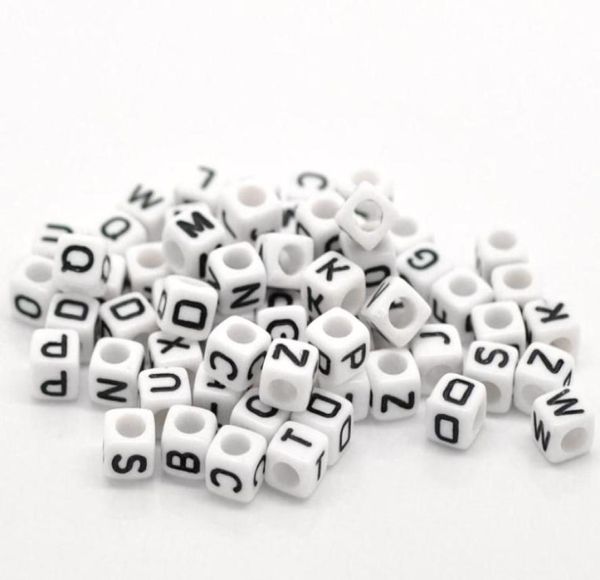 

mixed white alphabet letter acrylic cube beads 6x6mm14quotx14quot 500pcs b18077 yiwu8194541, Silver
