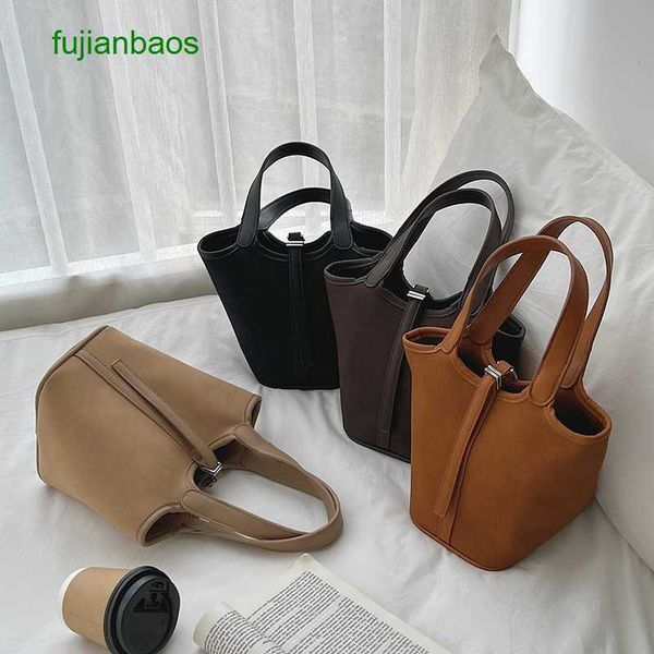 

hemres picotn handbags women's bag temperament carrying fashion trend vegetable basket large capacity high-end feel bucket, Black
