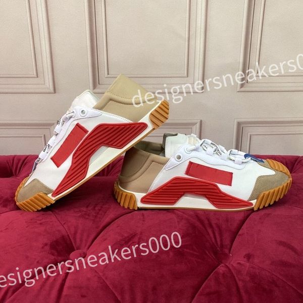 

2023 new designer men's and women's sports shoes casual shoes leather lace up flat shoes retro canvas shoes men's and women&#, Red;white