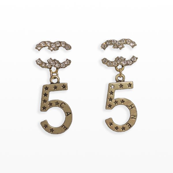 

luxury womens diamond earrings charm women's gift jewelry letter earrings 18k gold plated love l stud earrings designer family wedding, Golden