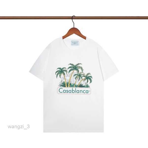 

t-shirts casablanca casa blanca casablanc wear summer round neck sweat absorbing short sleeves outdoor breathable cotton size 12 b13k, White;black