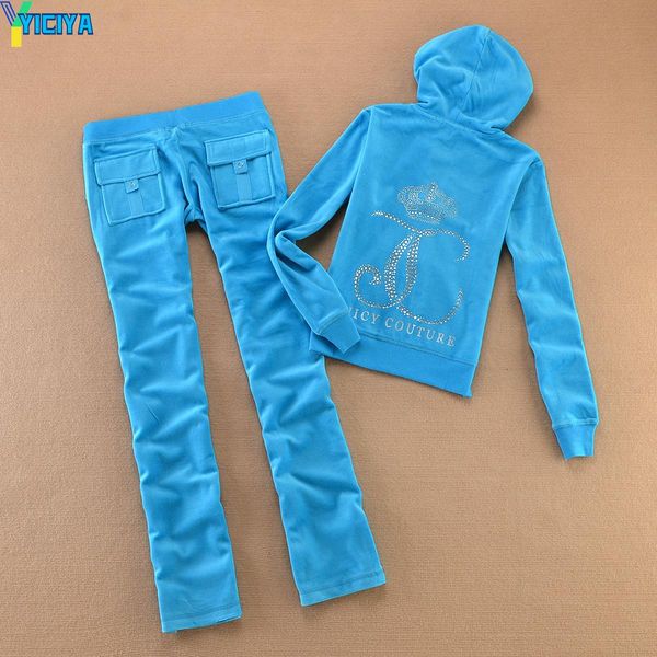 

pants winter velvet zipper sweatshirt and pants hoodies women tracksuits velour suit 2021 women's sweatshirt fabric velour pants suit, White