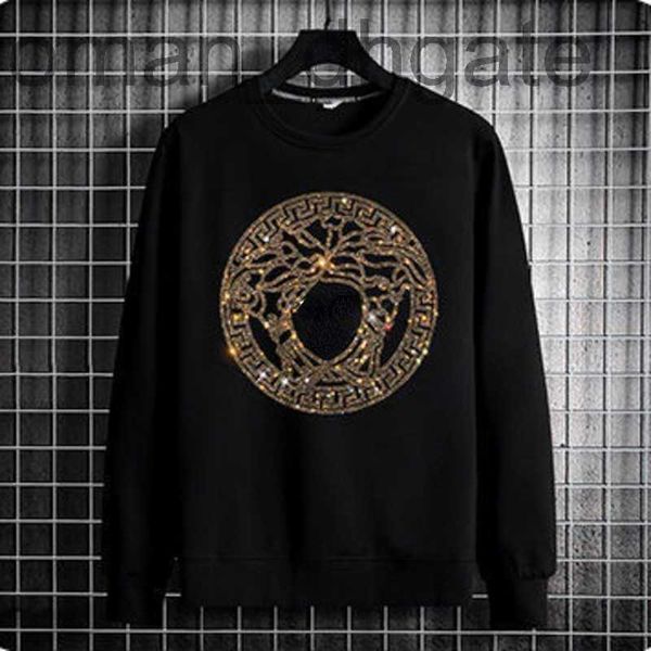 

men's hoodies & sweatshirts designerautumn winter designer sweatshirt medusa drill pullover sweater european trendy brand long sleeved, Black