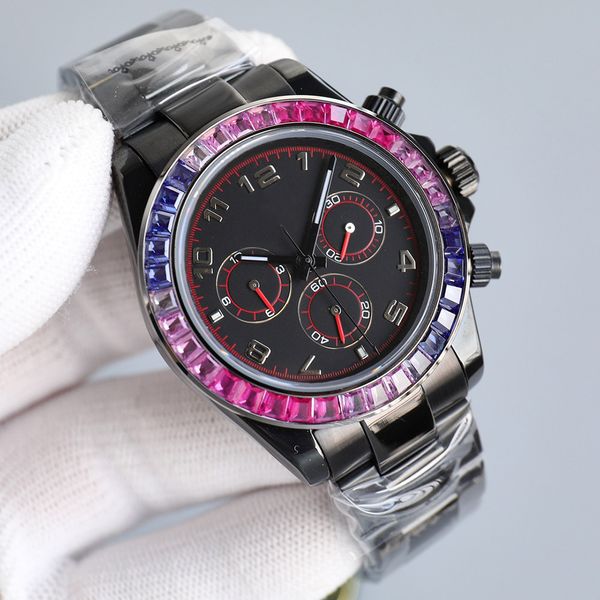 

mechanical watch mens watch automatic mechanical 7750 movement watches 40mm sapphire business wristwatches waterproof 904l stainless steel m, Slivery;golden