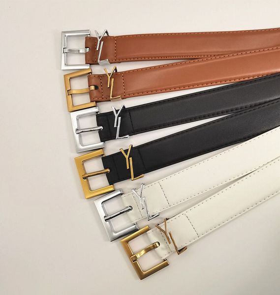 

women designers belts classic fashion buckle genuine leather belt highly quality with box womens dress belts width 3cm size 95-115cm, Black;brown