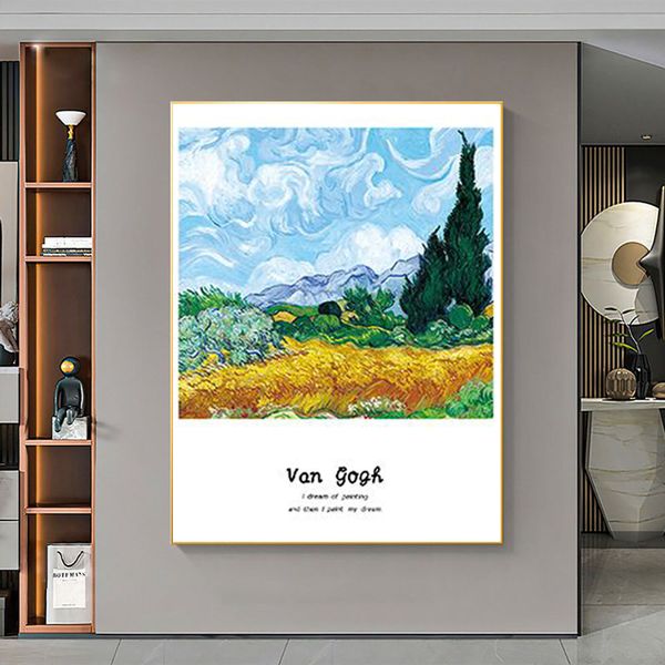 

canvas painting famous van gogh i dream of painting posters and prints wall art pictures for living room home decoration