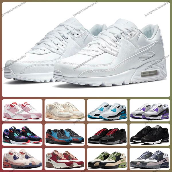 

mens womens running shoes 90 triple black triple white valentines day supernova black tie-dye ruohan wang nyc black white laser blue trainer