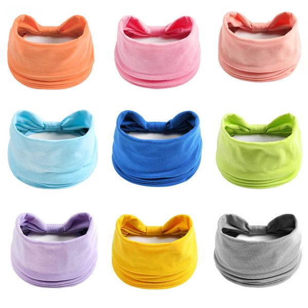 

2pc headbands cotton bandana yoga headband women headwrap elastic hair bands turban hair hoops sweatband headwrap hair accessories head band, Silver
