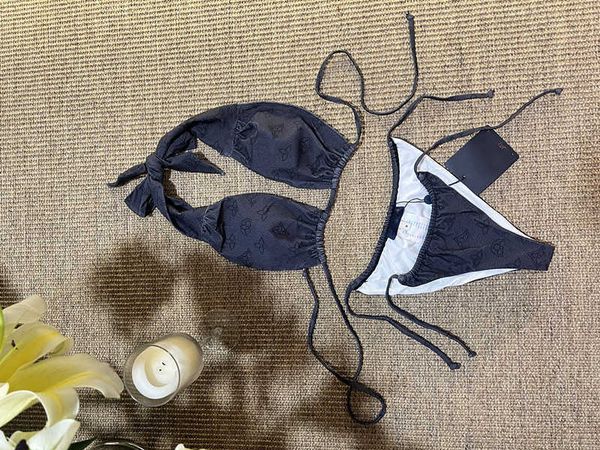 

designer bikini swimsuit 2023 fashion bikini designer swim women swimsuits bikini set multicolors summer time beach bathing suits wind swimw, Black