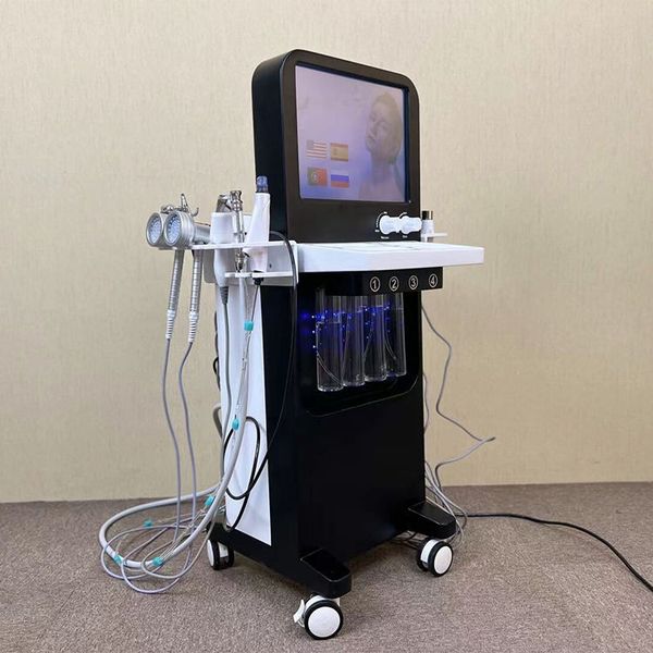 

2023 13 in 1 hydra microdermabrasion facial beauty equipment anti-aging ems rf skin care machine