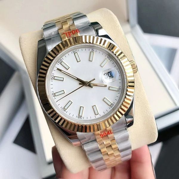 

designer fashion mens watches datejust men 2813 mechanical ss automatic movement watch sports self-wind luxury designer watchs montre, Slivery;golden