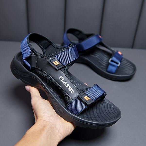 

sandals men sandals summer leisure beach holiday sandals men shoes outdoor male retro comfortable casual sandals men sneakers 230419, Black