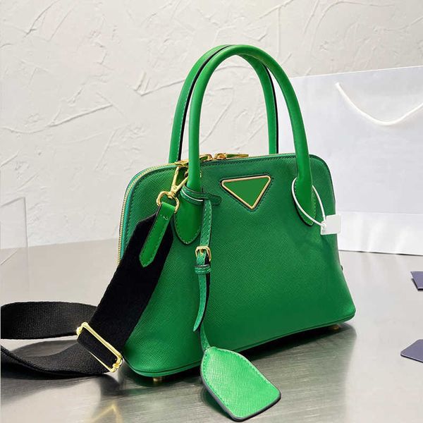 

5 color designers handbag leather shoulder bags triangle designer bag women p letter shell bag fashion crossbody bags all-match wallet coin