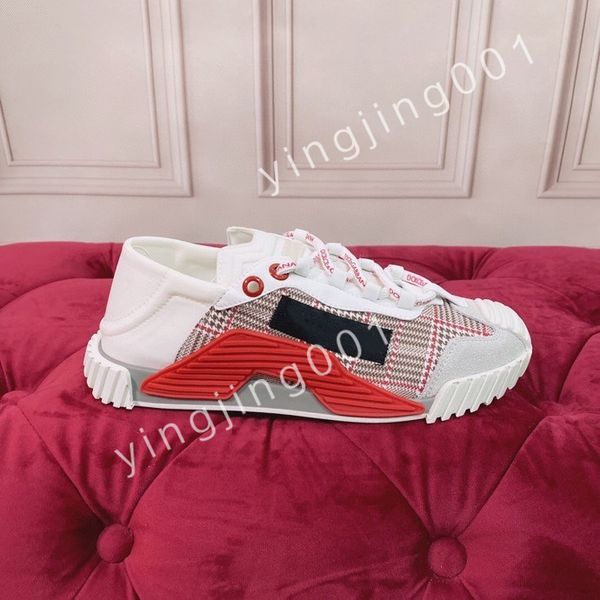 

luxurys designer calfskin casual shoes reflective sneakers vintage trainers fashion shoes lace-up sneaker, Black