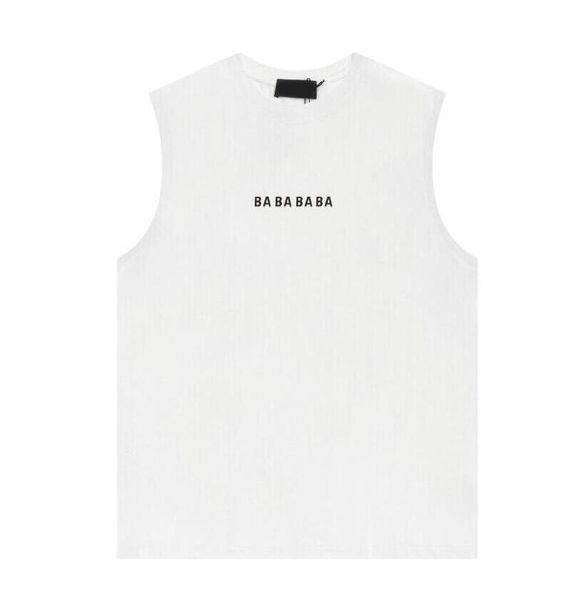 

2023 mens women designer tanks fashion letters print vests summer sleeveless tshirts clothing, White