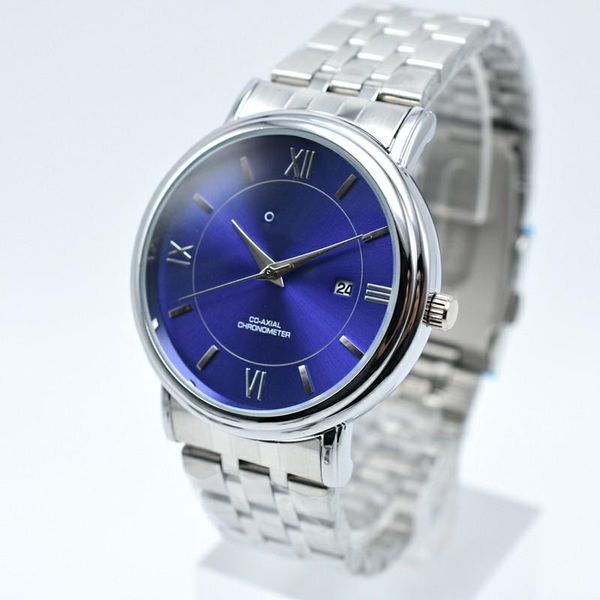 

luxury watch fashion new famous men's stainless steel watch fashion designer quartz watch, Slivery;brown
