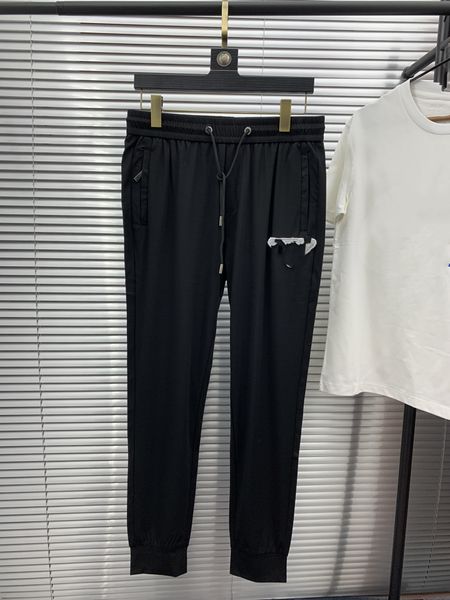 

men's pants 2023 pradity fashion wrinkle resistant alphabet printing m-men's and women's couple loose multifunctional casual, Black