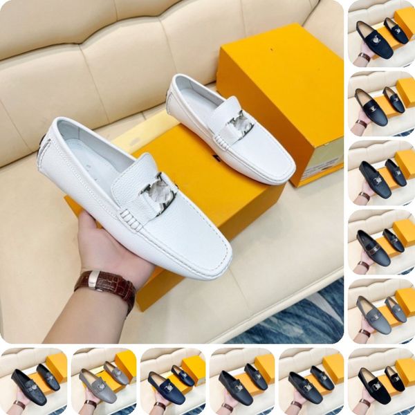 

29model real leather men breathable driving shoes luxurious formal men designer loafers moccasins italian male lazy shoes black plus size 38