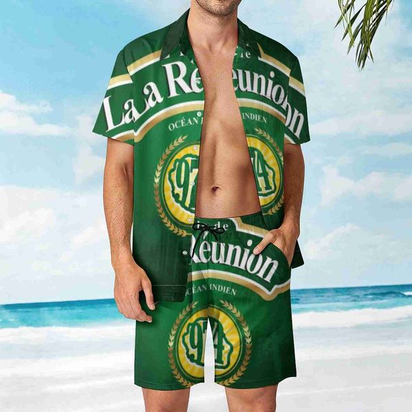 

tracksuits 974 reunion island men's beach suit novelty 2 pieces suit vintage shopping eur size, Gray