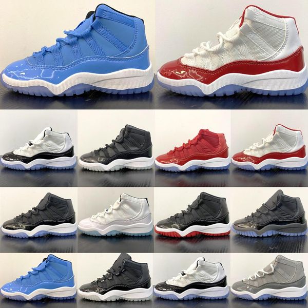 

cheery kids shoes 11 gamma blue jubilee 25th anniversary space jam cool grey 11s infant youth boys girls black sneakers children toddler tra