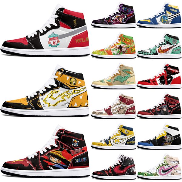 

DIY classics new customized shoes sports basketball shoes 1s for men women antiskid anime Versatile fashionable figure sneakers 36-48 424614