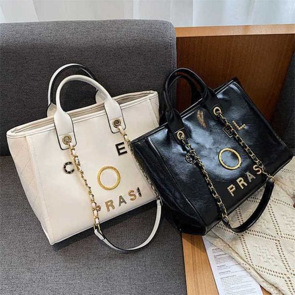 

60% off luxury women's handbags beach metal pearl letter badge tote bag small leather large female chain wallet backpack zw7d