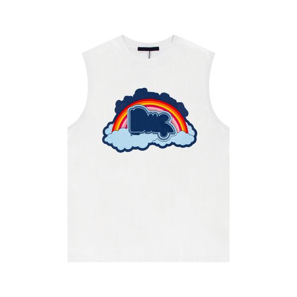 

23ss paris italian designer men's t-shirts casual street fashion men's and women's couple coat top, White;black