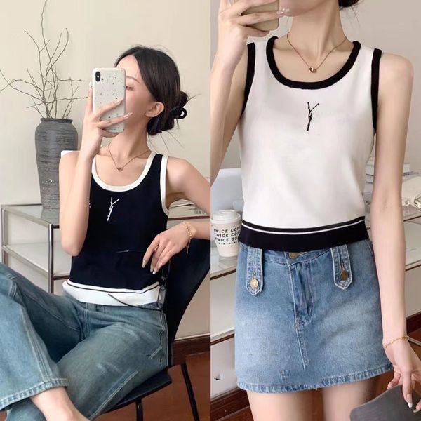 

womens tank shirts sleeveless yoga woman camisoles summer tees vest short shirt slim vests asian size s-l, Black;white