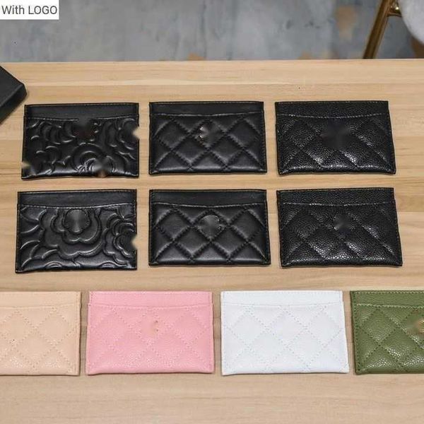 

wallets luxury brand design letter plaid cc chain short wallet lambskin women's le boy pocket real leather zipper card pack coin purse, White