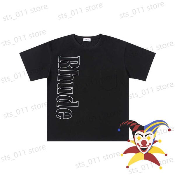 

men's t-shirts 2022ss tee men women 1 1 t shirt loose fit short sleeve t230419, White;black