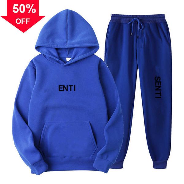 

men's hoodies sweatshirts esshoodies designer double line ess mens tracksuits set chest soup seal hooded sweateresss to 2xl, Black