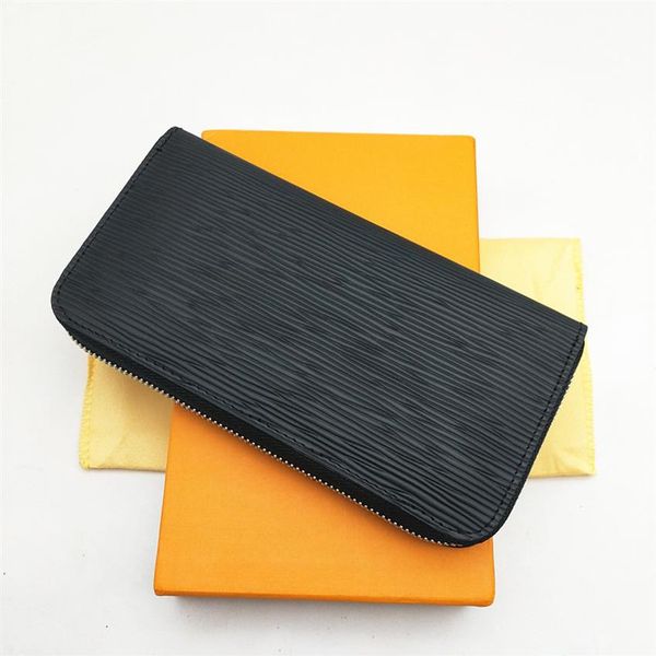 

fashion women men european style check plaid handbags organizer long zipper wallet clutch purse with box264p, Red;black