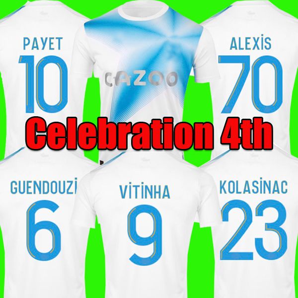 

marseilles 22 23 soccer jerseys special 30th anniversary alexis vitinha guendouzi under 2022 2023 maillot foot payet om celebration 4th foot, Black;yellow