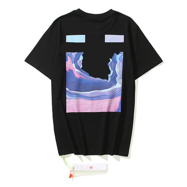 

23sss men's t-shirts designer tees short sleeves luxury clothes summer offs leisure undershirt breathable printed coats whites high-qua, White;black