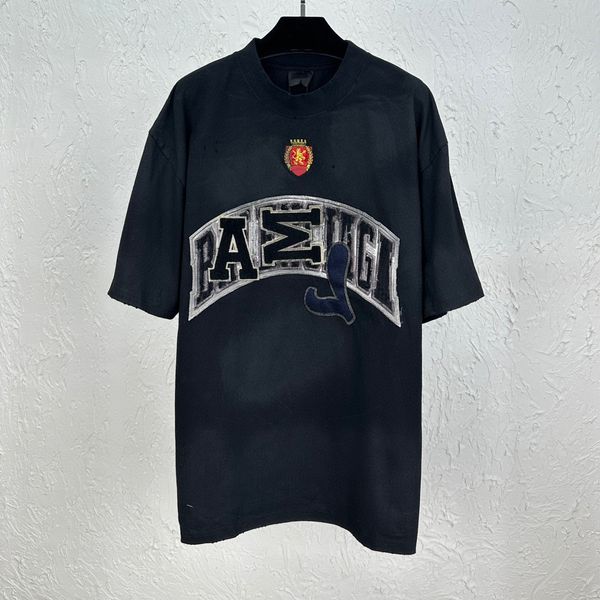 

men's plus tees & polos round neck embroidered and printed polar style summer wear with street pure cotton t-shirts 2ff1, Black;brown