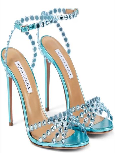 

sandals shoes pumps lady high heels famous summer brands crystalembellished knot women slingback pointed toe party wedding dress1247904, Black