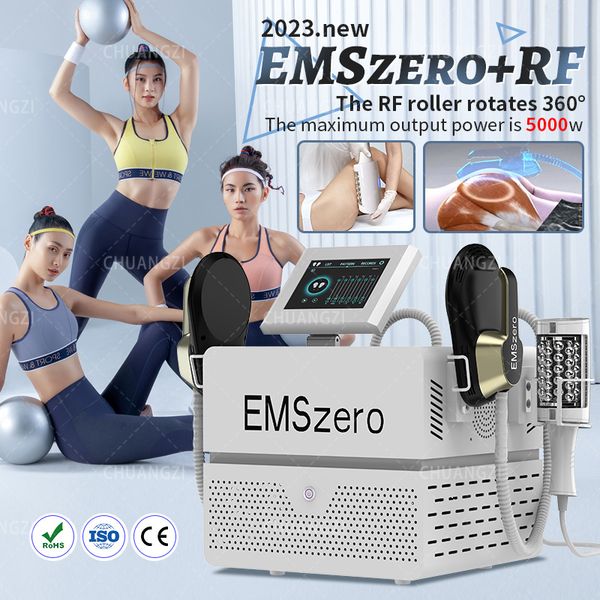 

2023 dls-emslim neo hi-emt machine with stimulation radio frequency handles option roller muscle sculpting machine