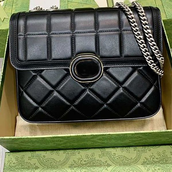 

23 deco mini shoulder bag designer black quilted leather two-toned vintage interlocking g hardware leather lining new fashion luxury womens