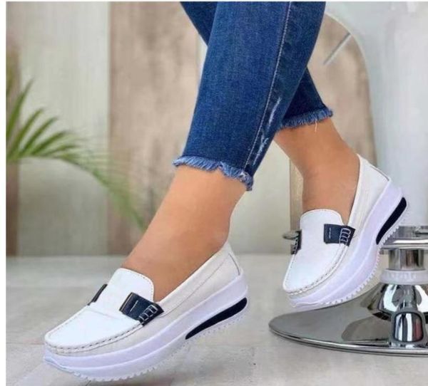 

spring platform comfortable women039s sneakers fashion lace up casual little white shoes women increase vulcanize shoes 2203187602833, Black;white
