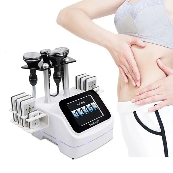 

s-shape ultrasound cavitation 40k rf ems electroporation suction body slimming fat reducing machine