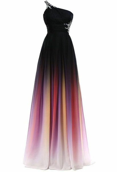 

women's chiffon formal dress prom cocktail prom dress evening dress, Black;red