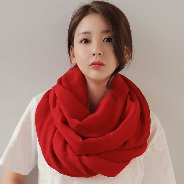 

scarves korean style cotton scarf for women girls solid color thin scarves soft plain shawl foulard viscose winter warm wrap shawls new aa23, Blue;gray