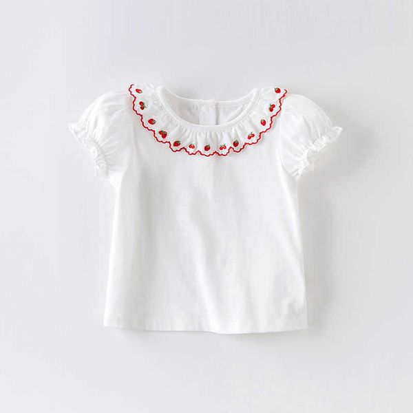 

t-shirts vidmid children's new short sleeved girls' t-shirt thin summer girl's fashionable summer dress half sleeve cotton p6, Blue