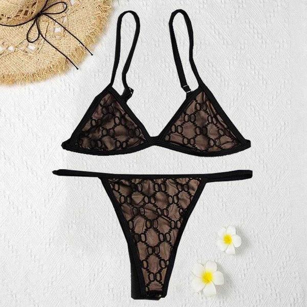 

designer bikini swimsuit fashion womens designer swimwear suit colorful letter printed ladies bikinis travel party women swimsuits plus asia, Black