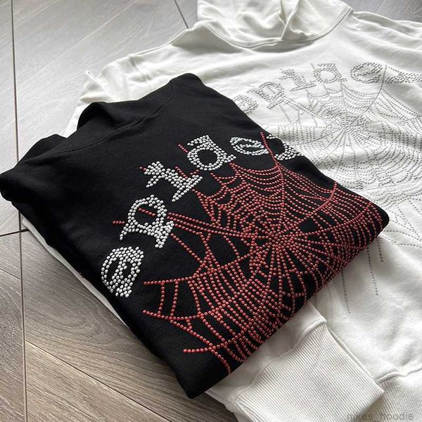 

sweatshirts men's hoodies hip hop spider young thug hoodie sweatshirts spder web set men women tracksuit aabj, Black